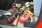 Perfect for the sportsman. Does your back seat look like this? 