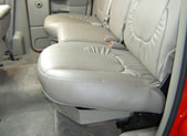 Seats shown in down position
