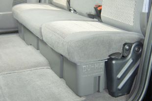 DU-HA Under Seat Storage fits 2000-2003 Ford F150 SuperCab - Heavy-Duty Back Seat Organizer - Black 20007