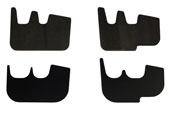 Organizer/gun rack inserts are made of a soft material so they won't damage your guns.
