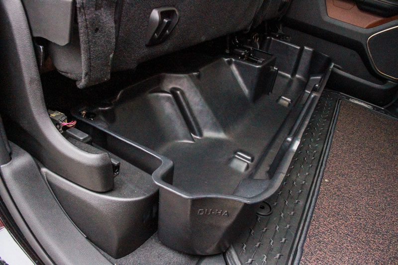 DUHA Under Seat Storage For F150 Ford CrewCab 2009-2014 Black Rear 20078